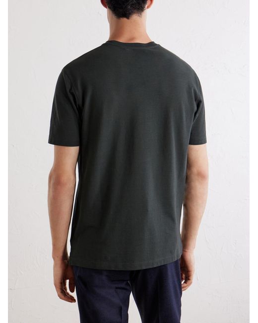 Slowear Black Slim-Fit Icecotton T-Shirt for men