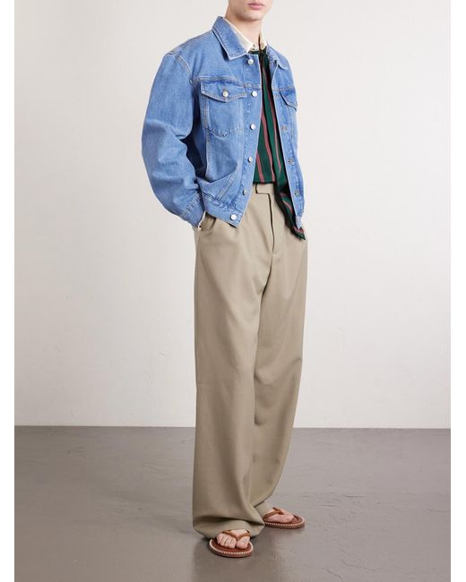 Dries Van Noten Blue Denim Trucker Jacket for men