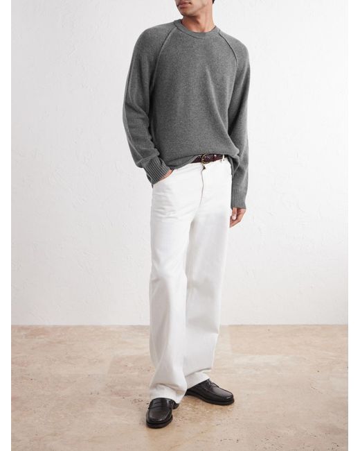 James Perse Gray Cashmere Sweater for men