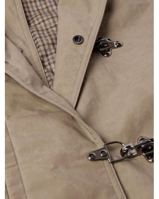 James Purdey & Sons Natural Latch Corduroy And Leather-trimmed Cotton-canvas Coat for men
