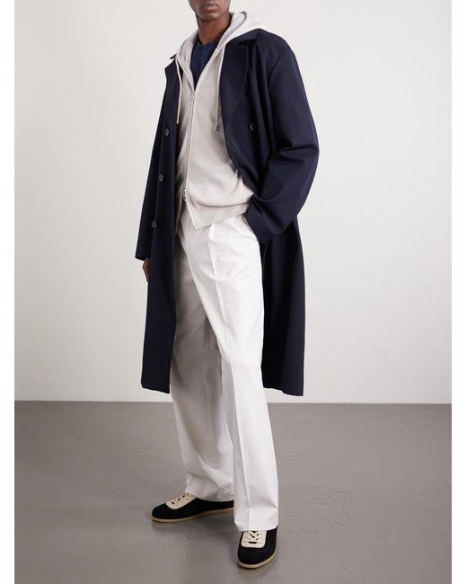Eleventy Natural Cashmere Zip-up Hoodie for men