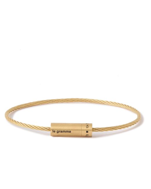 Le Gramme Metallic 11g Brushed 18-karat Gold Bracelet for men