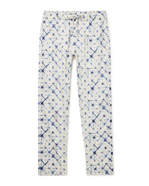 Zimmerli of Switzerland White Printed Cotton-sateen Pyjama Trousers for men
