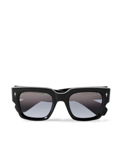 Jacques Marie Mage Black Decade Collection Enzo Square-Frame Acetate Sunglasses for men