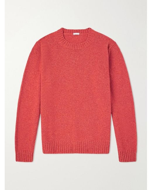Caruso Red Wool Sweater for men