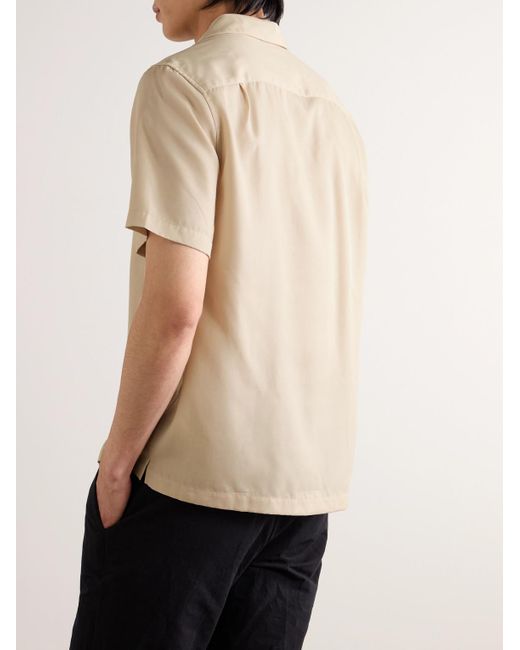Mr P. Natural Camp-collar Lyocell-twill Shirt for men