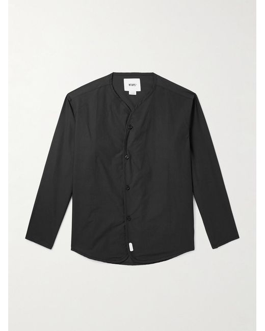 (w)taps Black Cotton Shirt for men