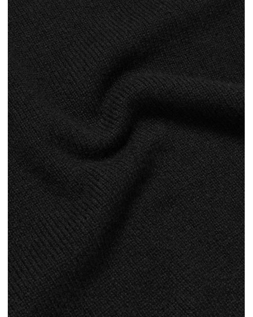 Norfolk Recycled-Cashmere And Merino Wool-Blend Sweater di John Smedley in Black da Uomo