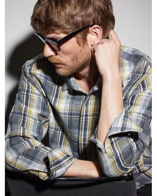 Garrett Leight Black Broadway D-Frame Tortoiseshell Acetate Sunglasses for men