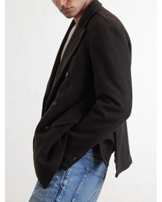 Massimo Alba Black Brando Cashmere Coat for men
