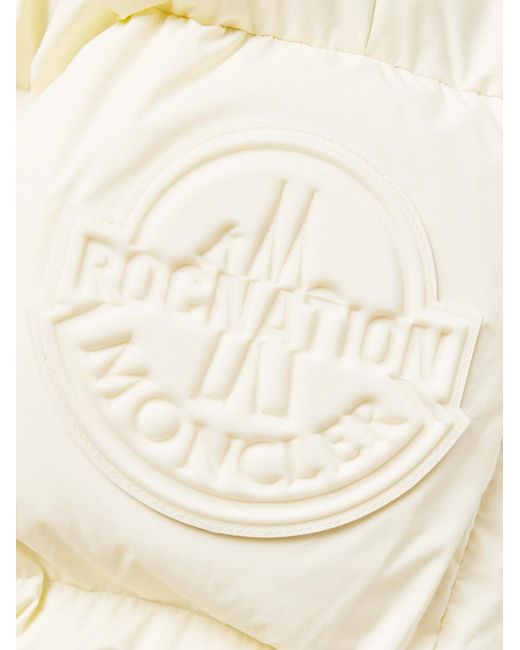 Roc Nation by Jay-Z Piumino in shell trapuntato con cappuccio e logo applicato Antila di Moncler Genius in Natural da Uomo