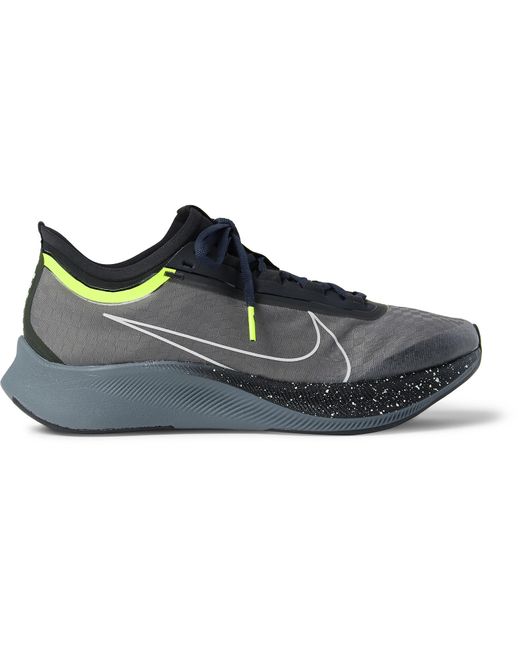 Nike Black Zoom Fly 3 Premium Vaporweave Running Sneakers for men