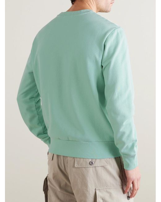 Polo Ralph Lauren Green Logo-embroidered Cotton-jersey Sweatshirt for men