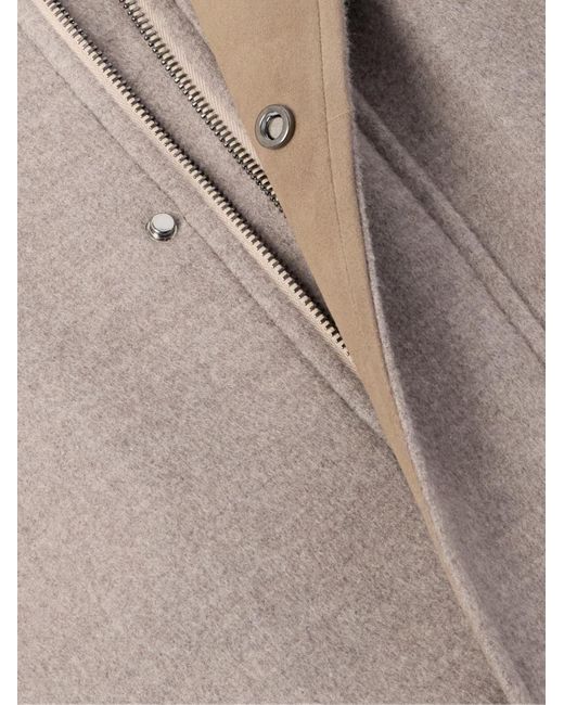 Saman Amel Natural Brushed-Wool Jacket for men