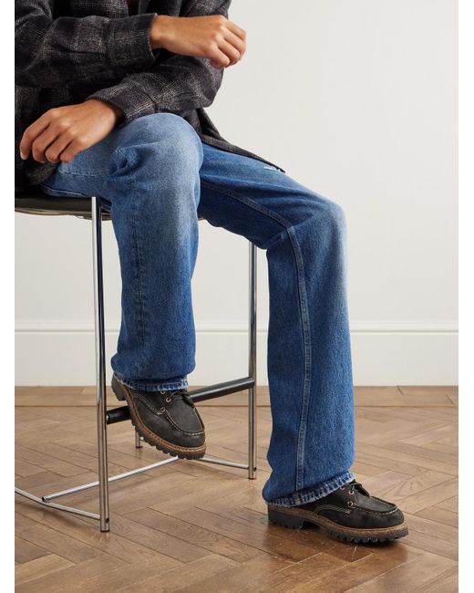 Hi-Folk Scout Moc Suede Boots di Visvim in Black da Uomo