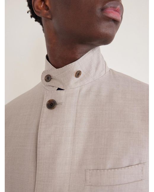Dunhill Natural Super 130S Wool Jacket for men