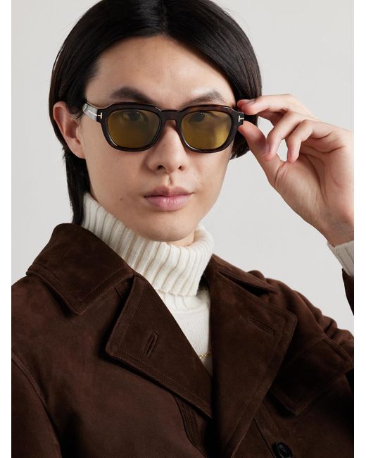 Tom Ford Multicolor Icon D-Frame Acetate Sunglasses for men