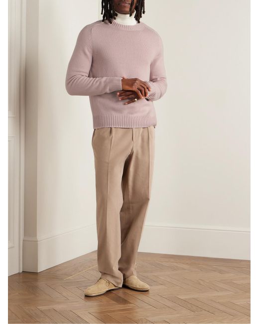 Pullover in cashmere Daniel di Gabriela Hearst in Pink da Uomo