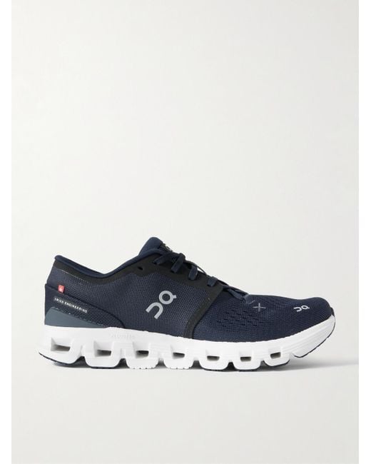 On Shoes Cloud X 4 Laufschuhe aus Mesh mit Gummibesatz in Blue für Herren