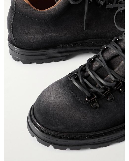 Officine Creative Black Artik 004 Suede Boots for men