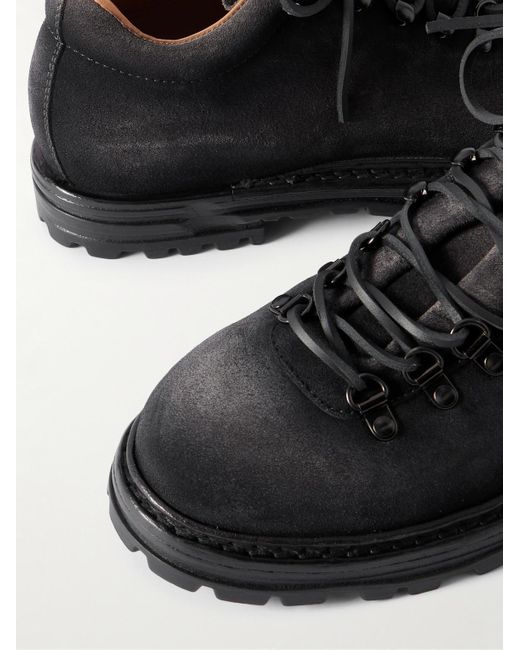 Officine Creative Black Suede Boots for men