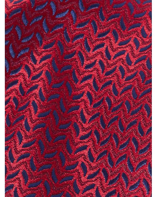 Charvet Red 8.5cm Silk-jacquard Tie for men