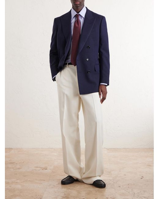 Tom Ford Blue Cotton-poplin Shirt for men