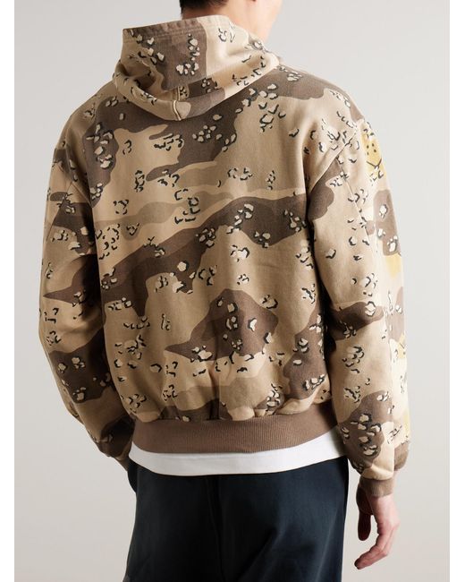 Kapital Natural Peckish Choco-Chip Printed Cotton Hoodie for men