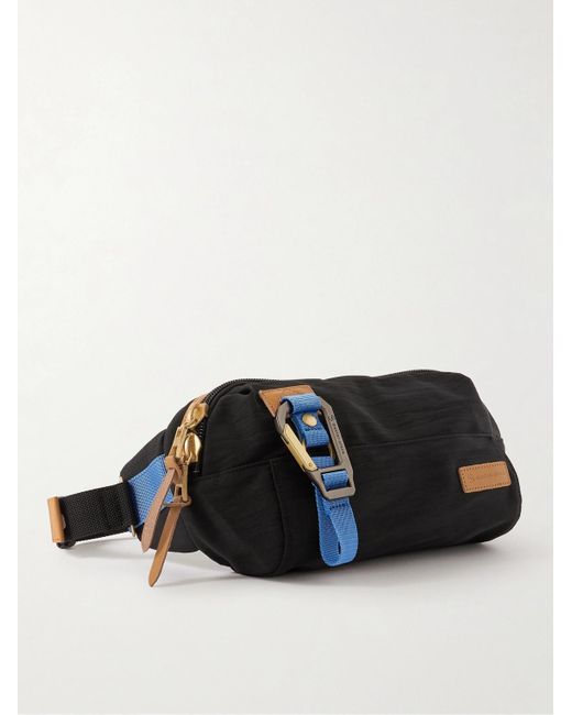 Master Piece Link Gürteltasche aus Nylon-Twill mit Lederbesatz in Black für Herren