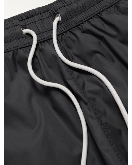 Hartford Black Slim-fit Mid-length Recycled Swim Shorts for men