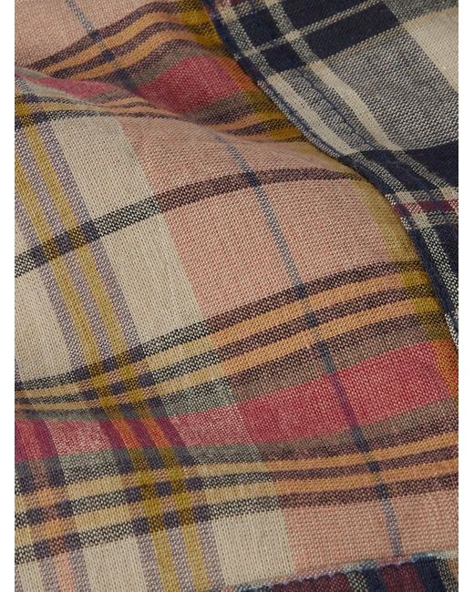 Polo Ralph Lauren Brown 8.5cm Patchwork Checked Cotton Tie for men