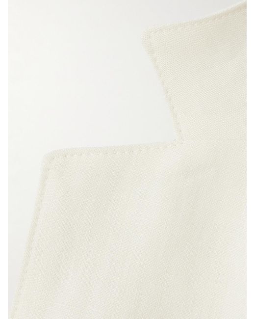 STÒFFA Natural Unstructured Washed-linen Blazer for men