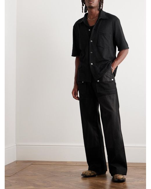Our Legacy Black Bouclé Shirt for men