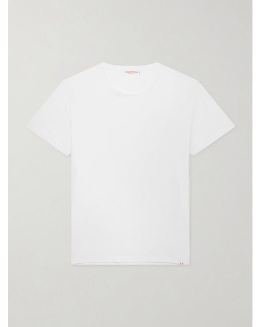 Orlebar Brown White Cotton-Jersey T-Shirt for men