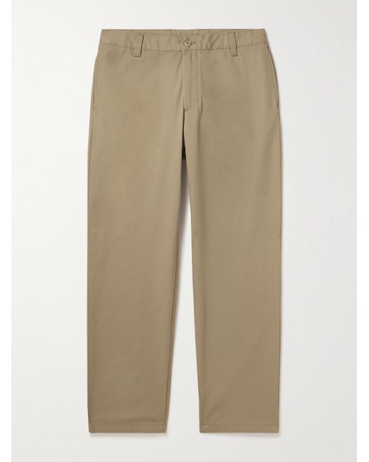 Carhartt Natural Calder Straight-leg Cotton-blend Twill Trousers for men
