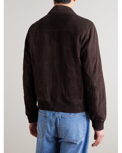 NN07 Black Owen 90031 Suede Jacket for men