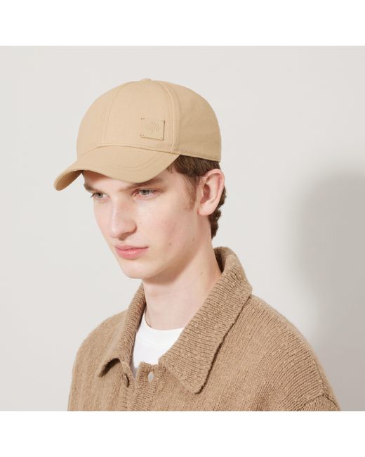 Mulberry Natural Solid Baseball Cap Cashmere Taupe