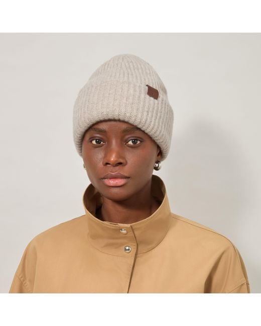 Mulberry Natural Chunky Ribbed Beanie Oat