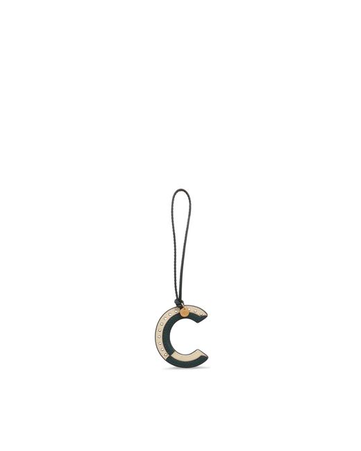 Mulberry Metallic Bi-Colour Leather Keyring