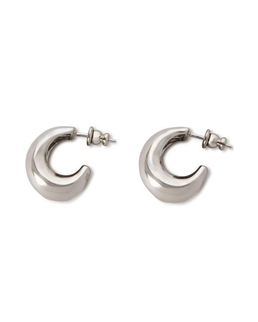 Mulberry Metallic Lana Hoop Earrings New