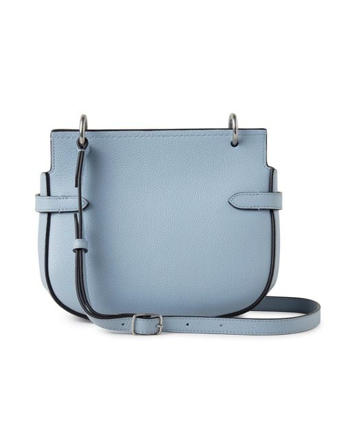 Mulberry Blue Small Leather Amberley Satchel