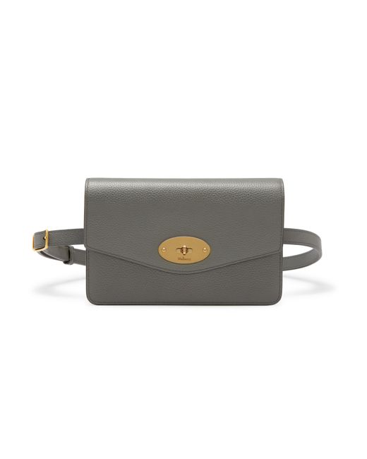 Mulberry Gray Darley Belt Bag In Charcoal Small Classic Grain