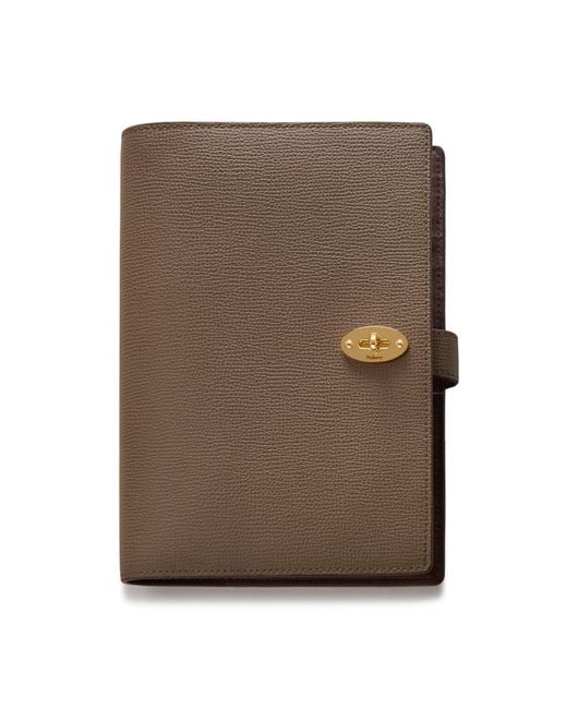 Mulberry Brown Postman's Lock Notebook Cover