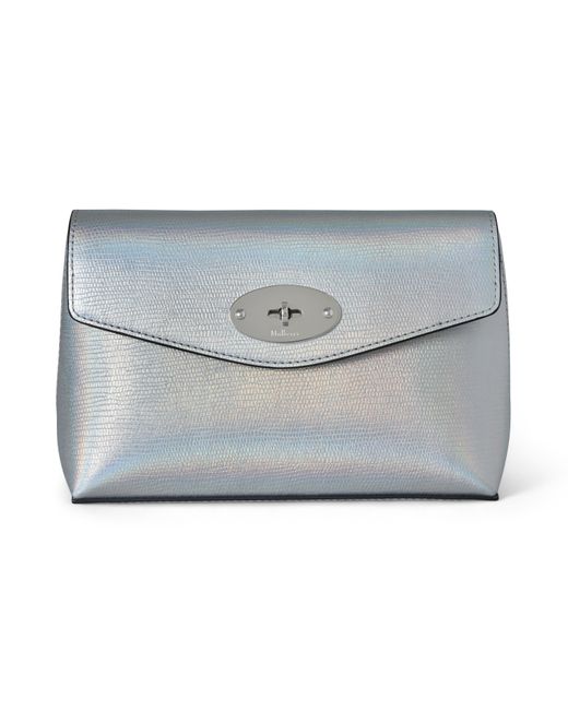 Mulberry Metallic Leather Darley Cosmetic Pouch