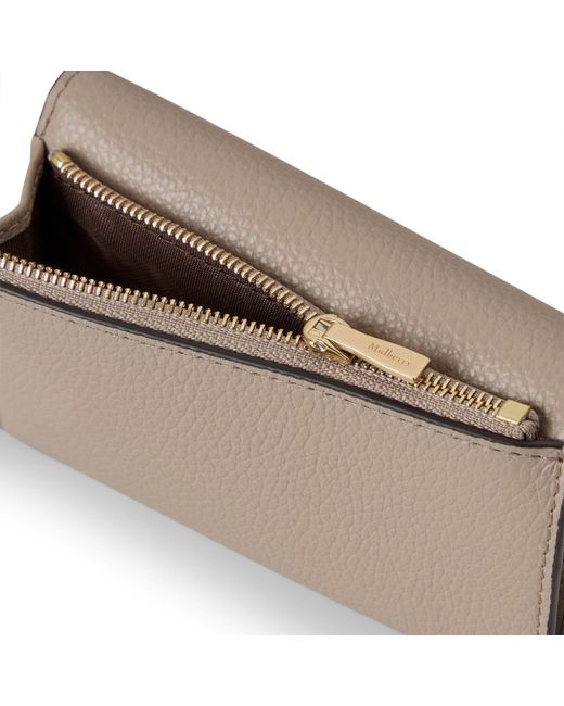 Mulberry Natural Folded Multi-Card Wallet Cashmere Taupe