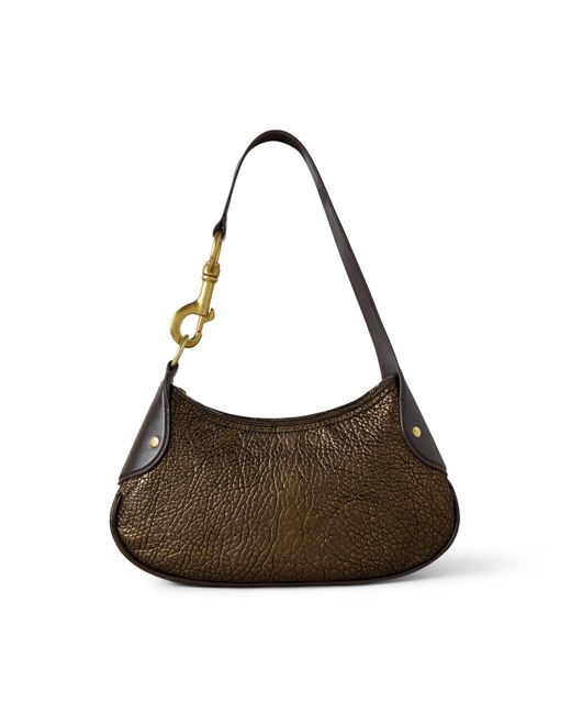 Mulberry Brown Small Hackney Shoulder Bag Bronze