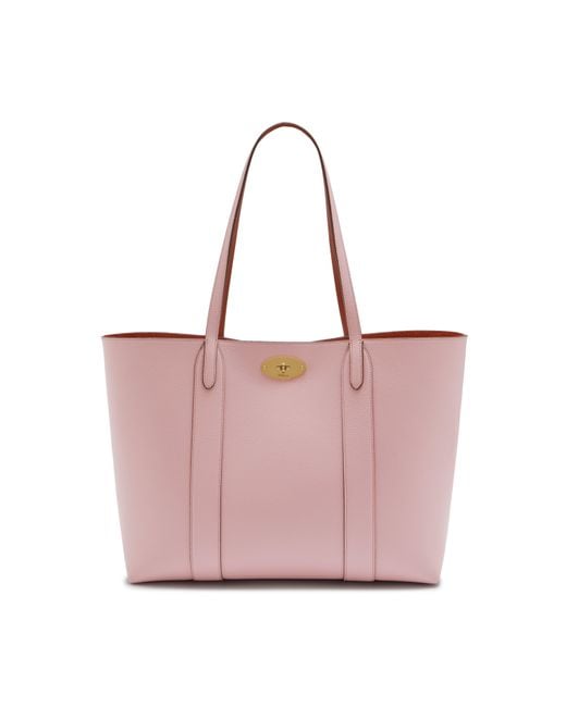 Mulberry Bayswater Tote In Powder Pink Small Classic Grain