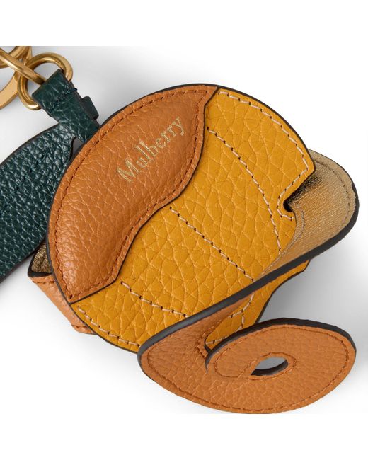 Mulberry Metallic Peeling Fruit Keyring