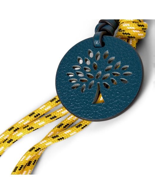 Mulberry Blue Rope Keyring
