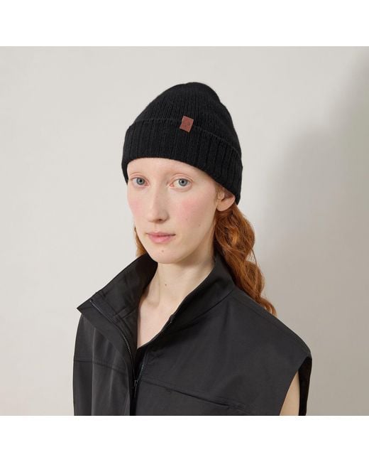 Mulberry Black Cashmere Beanie